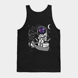 Astronaut Fishing Evergrow EGC Coin To The Moon Crypto Token Cryptocurrency Blockchain Wallet Birthday Gift For Men Women Kids Tank Top